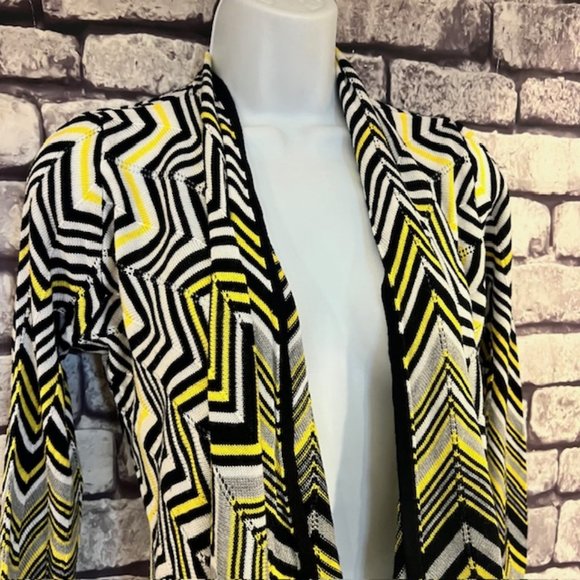 Cache No Close Shawl Front 3/4 Sleeve Sweater Size M - Picture 2 of 8